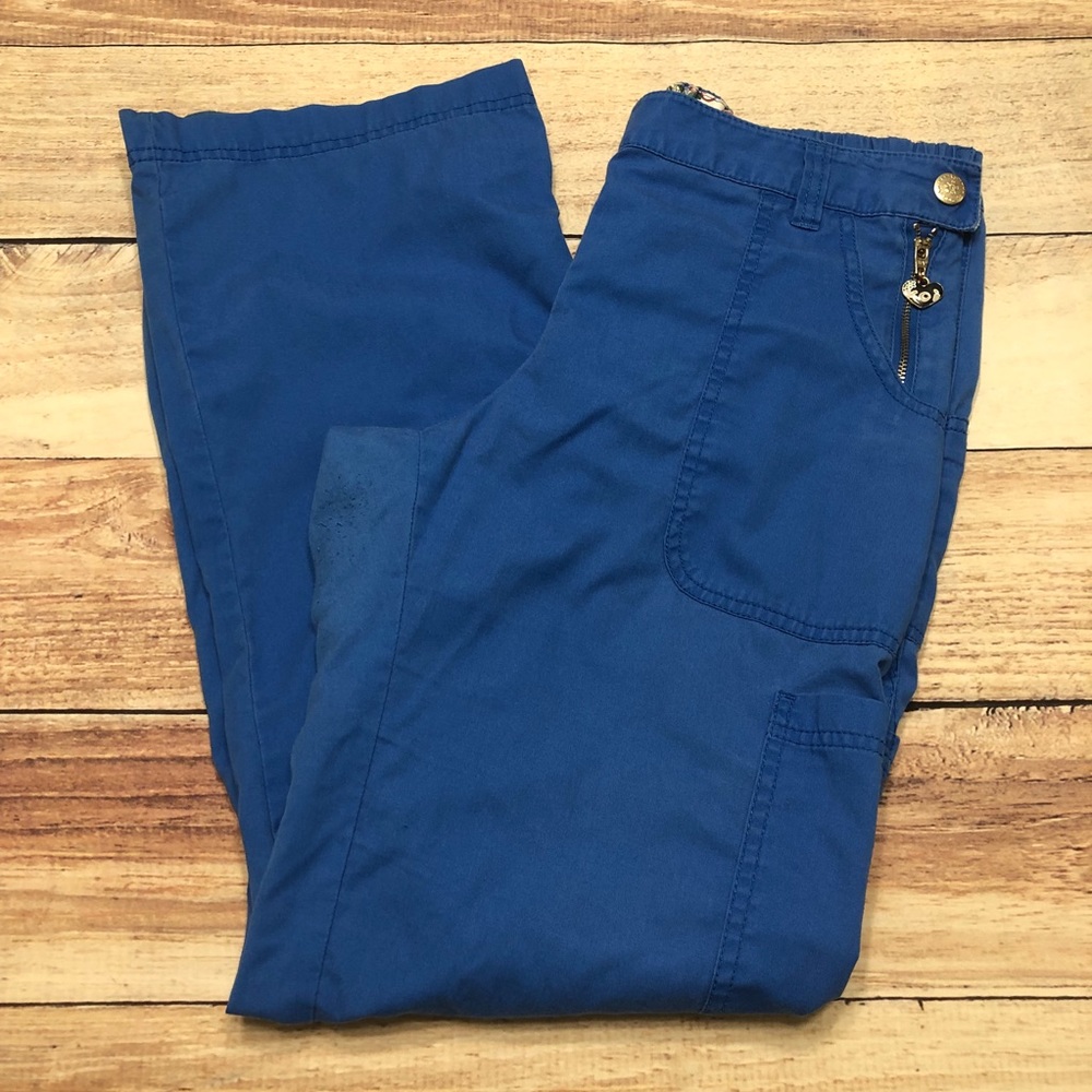 KOI Kathy Peterson Blue Scrub Pants Size Medium